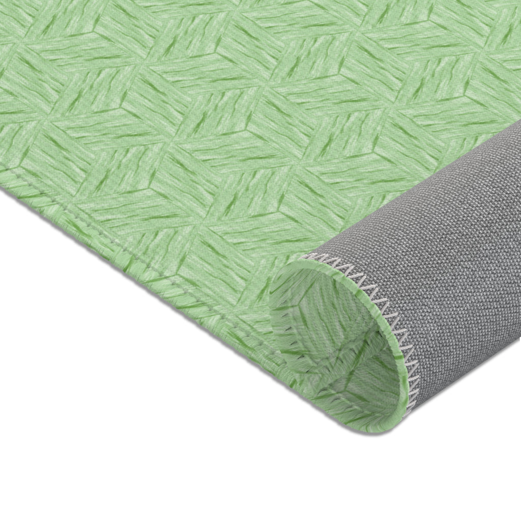 Mint Green Area Rug — Soft Pastel Living Room Rug