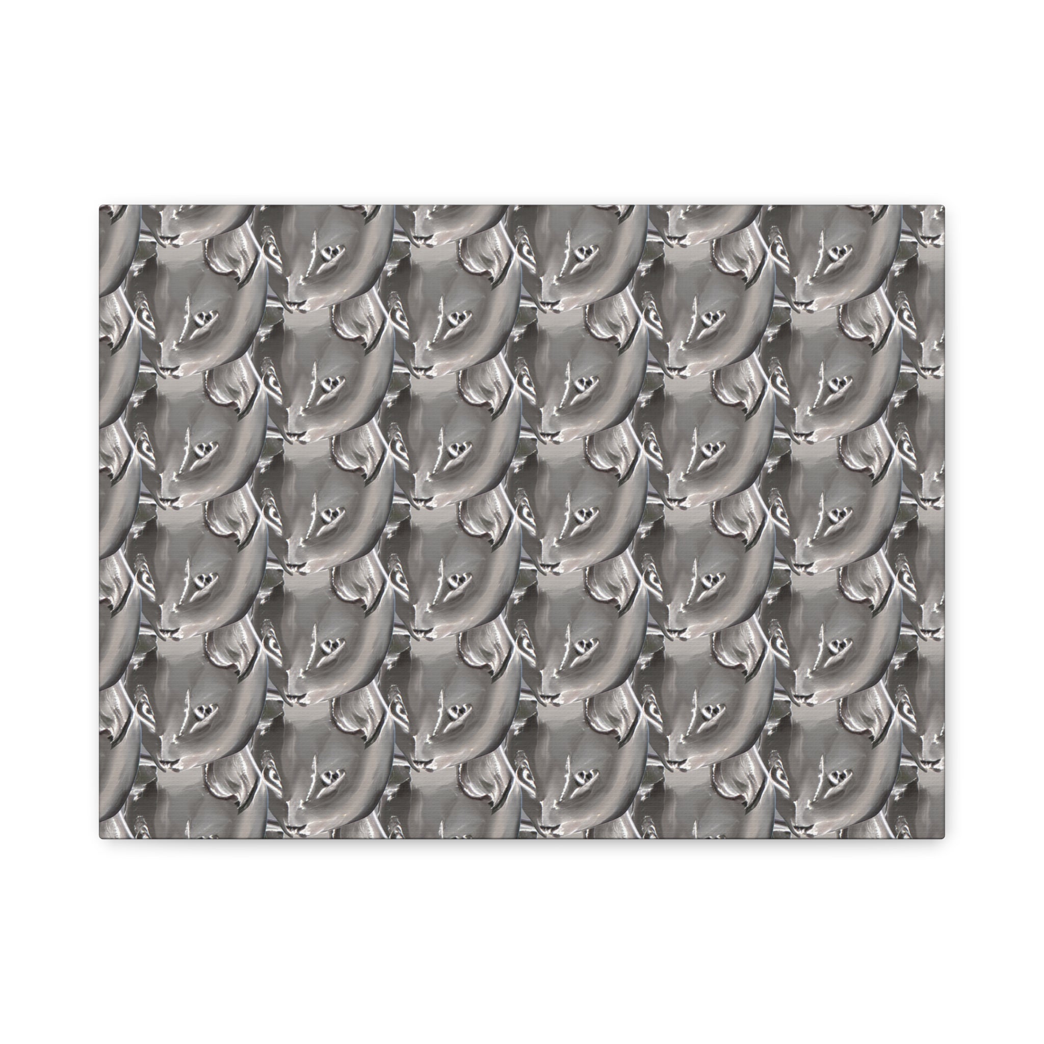 Quirky Cat Art Matte Canvas Print — Stretched 1.25"