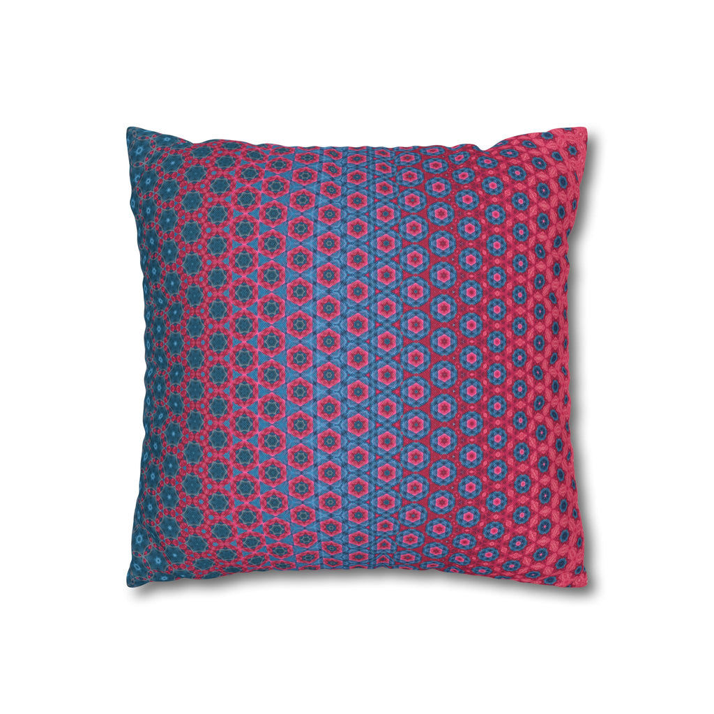 Ombre Pattern THROW PILLOW COVER — Pink & Teal Decorative Cushion Cover